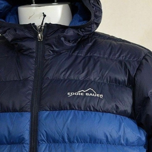EddieBauer Mens Cirruslite Hooded Down Jacket - Picture 4 of 5